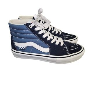 Vans Sk8-Hi Shoes Men 6.5 Womens 8 Skateboarding Pop Cush High Top Sneakers